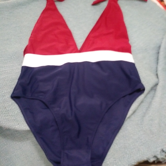 . Red white and blue Bathing suit - Picture 3 of 4